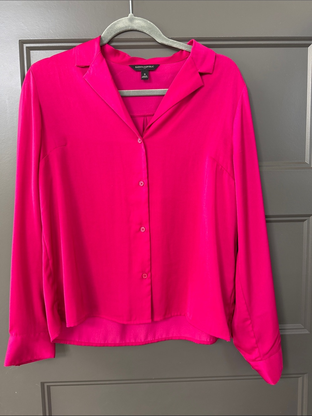 Banana Republic Fushia Button-Down Shirt